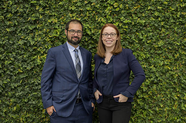 Standing left to right Jacob Lowenthal, Erin Lowenthal